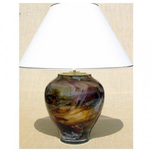 Creative Glass Lamp Kalimnos By, Clift Glass Table Lamp Base Espresso