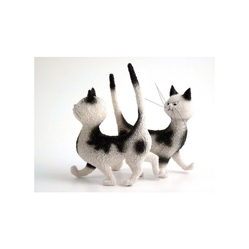 Figurine Chats de Dubout Zut, la même robe!