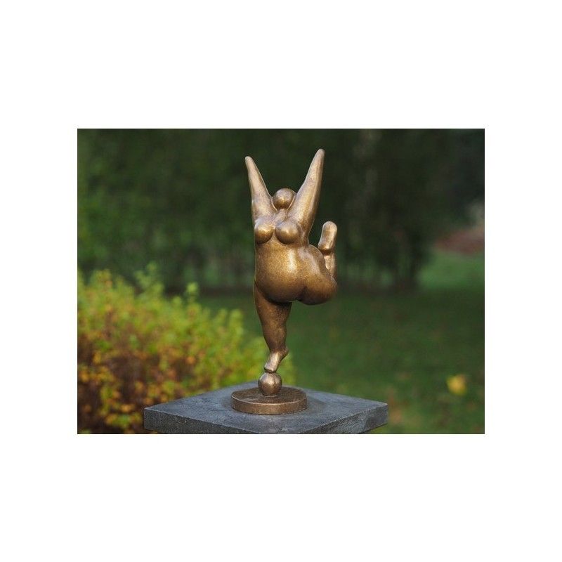 Sculpture bronze "Belle fleur" par Ben Wouters
