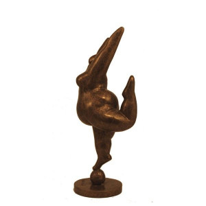 Sculpture bronze "Belle fleur" par Ben Wouters