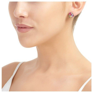 Puces d'oreilles Coeurs - Mix de fleurs