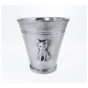Pewter cup Cat