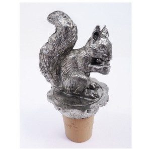 Pewter squirrel cork