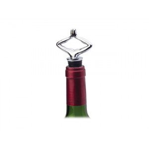 Cork Stopper Mukul Goyal Chrome Yoga Figure Wine Bottle 