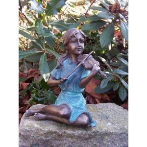 Sculpture bronze "Violoniste" par Ben Wouters