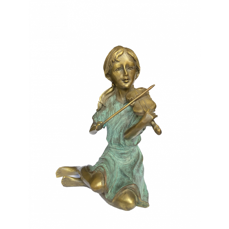 Sculpture bronze "Violoniste" par Ben Wouters