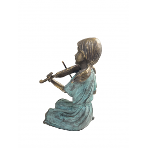 Sculpture bronze "Violoniste" par Ben Wouters