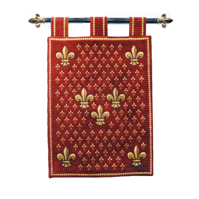 Fleurs de lys woven banner
