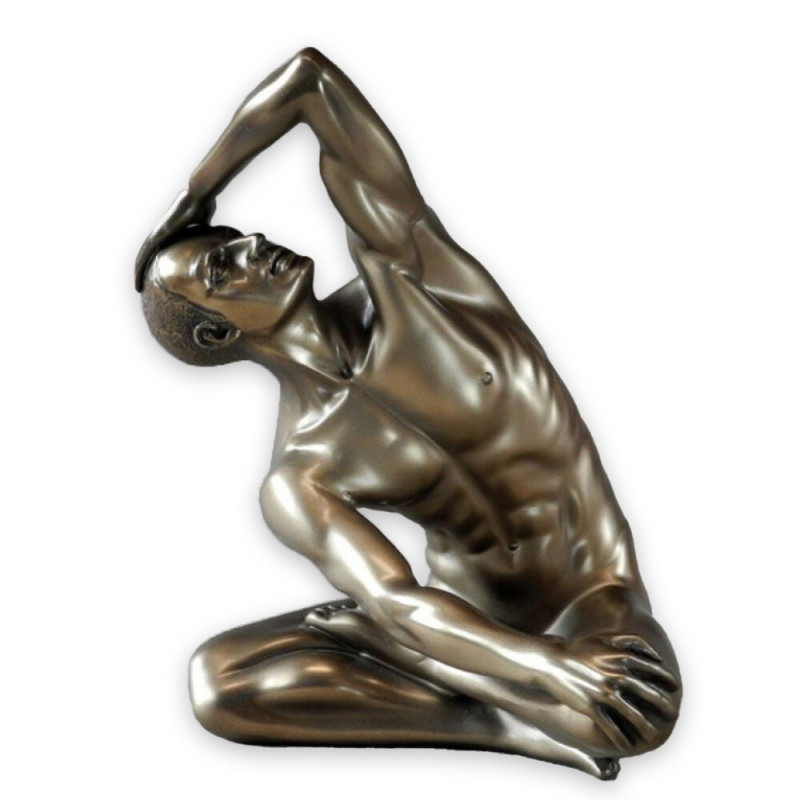 Body talk 51-on poses-acte sculpture-athlète couché-personnage L 33.00 cm xl-size