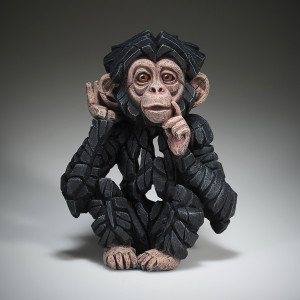 Sculpture bébé chimpanzé Edge