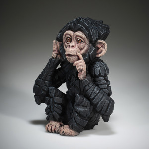 Sculpture bébé chimpanzé Edge