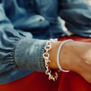 Bracelet argent Luna