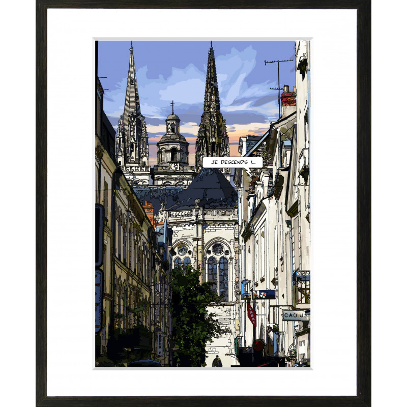 Cadre "Angers rue saint Aubin" par Philippe Matine