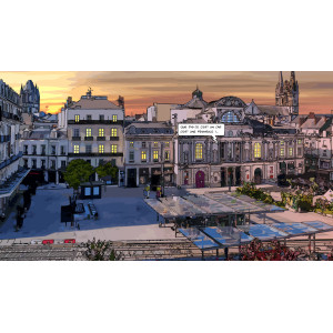 Cadre "Angers Ralliement Soirée " par Philippe Matine