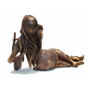 Muse du Bonheur Sculpture bronze Manel Vidal