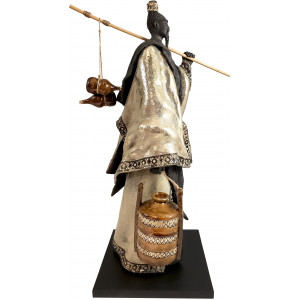 Sculpture raku "LE MAITRE DES CUISINES" Paul Beckrich