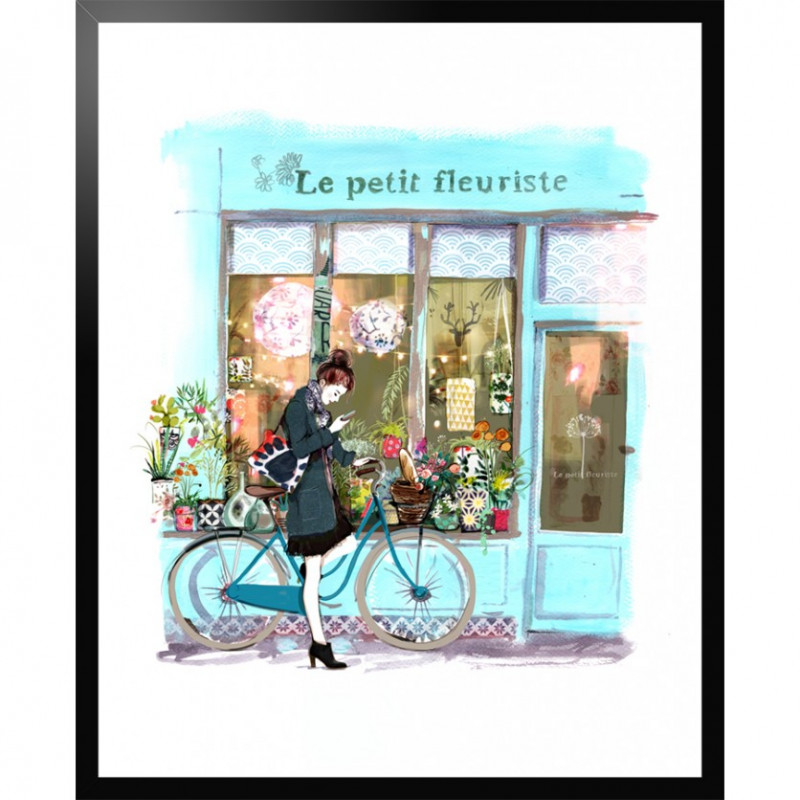 Tableau "Le petit fleuriste" par Sophie Griotto