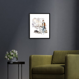 Cadre "Café de Paris" par Sophie Griotto