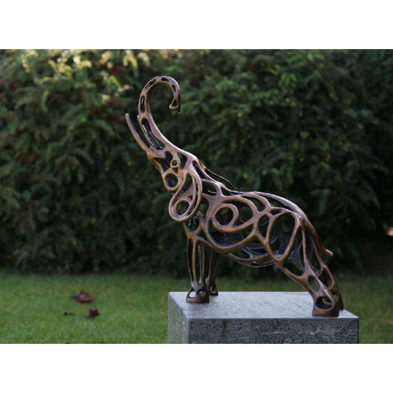 Sculpture bronze "Eléphant" par Ben Wouters