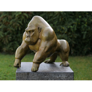 Sculpture bronze "Le Gorille" par Ben Wouters