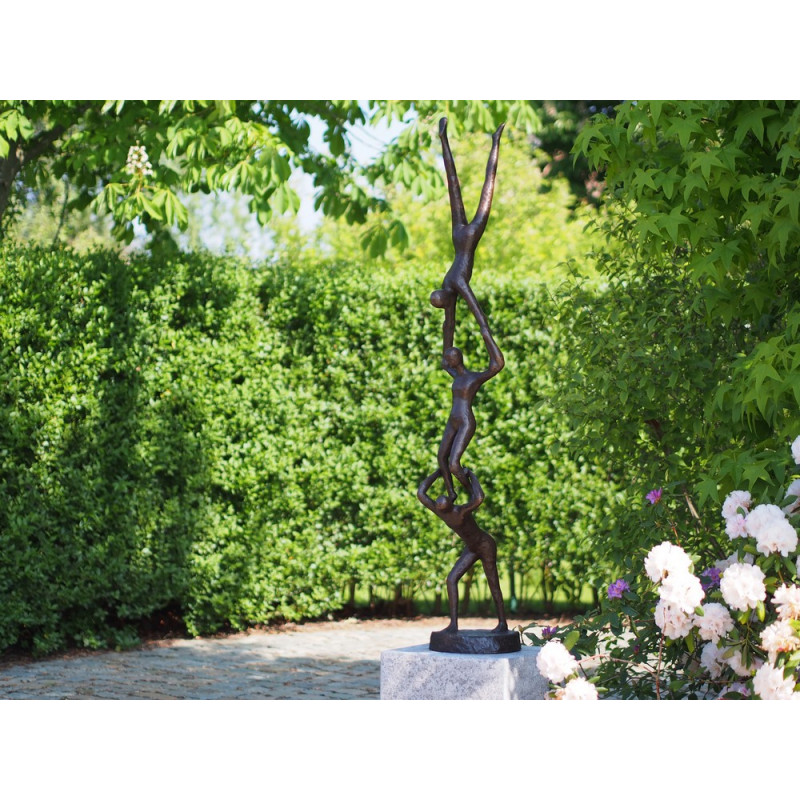 Sculpture bronze "Acrogym" par Ben Wouters