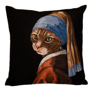 Chat à la perle (Vermeer) -...