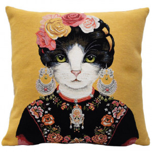 Frida Kahlo the Cat - Woven...