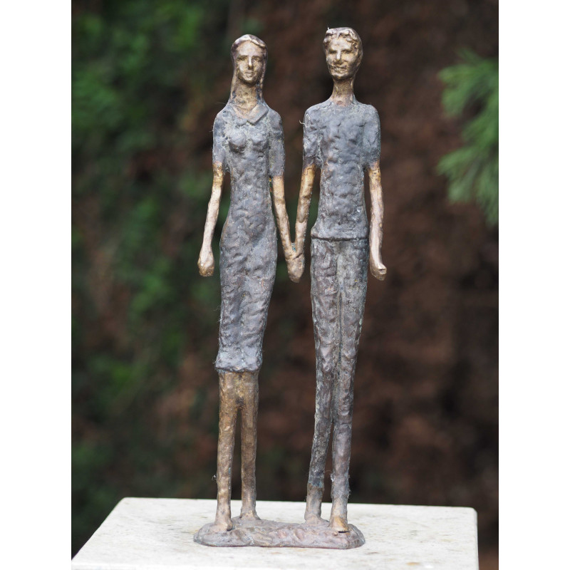 Sculpture bronze "binôme" par Ben Wouters