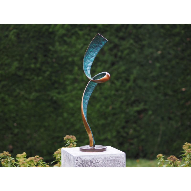 Sculpture bronze "Trajectoire" par Ben Wouters