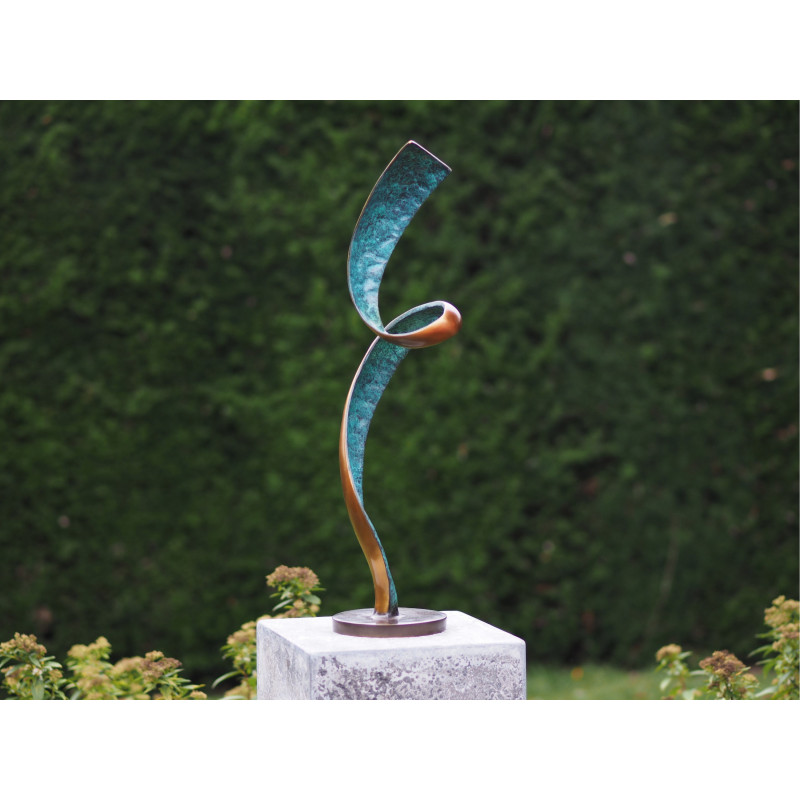 Sculpture bronze "Trajectoire" par Ben Wouters