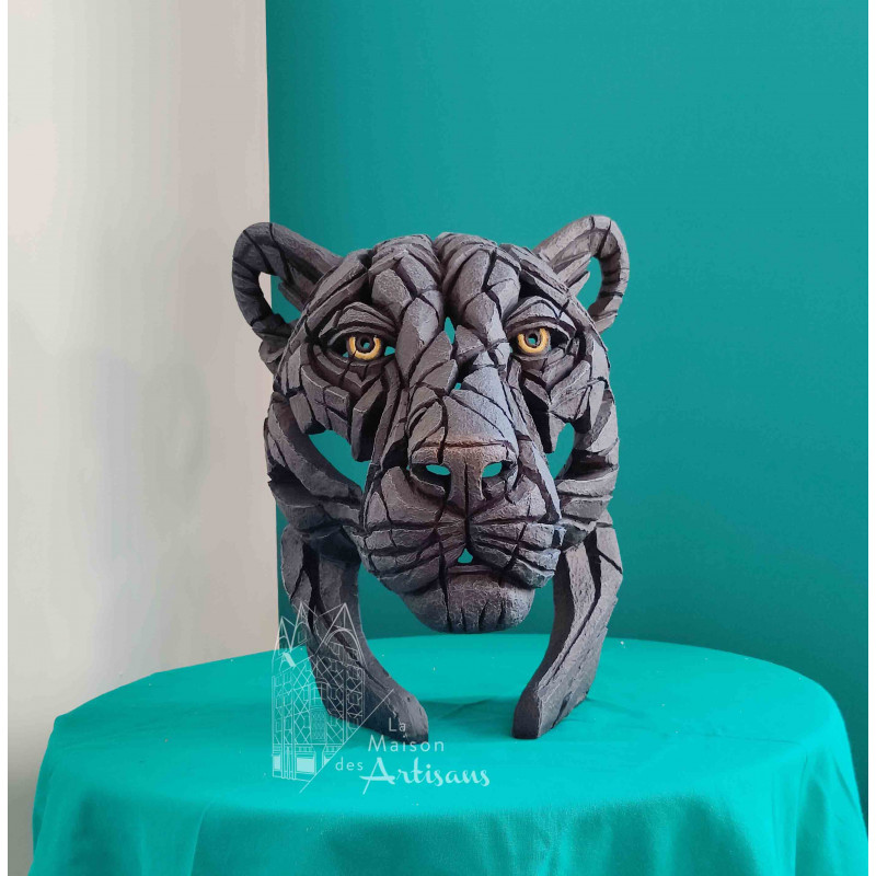 Panther bust Edge sculpture