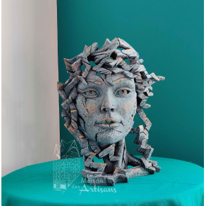 Sculpture Buste de Vénus turquoise Edge