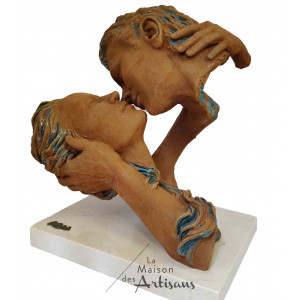 Sculpture Anglada "Tango" - Finition bronze oxydé
