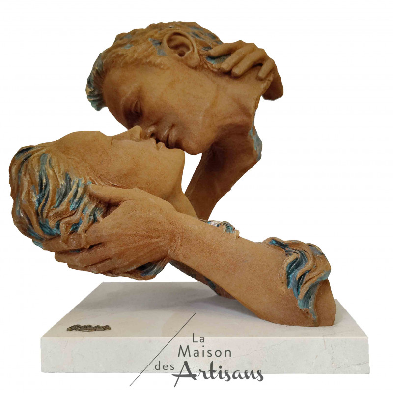 Sculpture Anglada "Tango" - Finition bronze oxydé