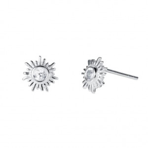 Puces d'oreilles Soleil - topaze Puces d'oreilles Soleil - topaze