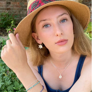 Collier Marguerite argent et or Collier Marguerite argent et or