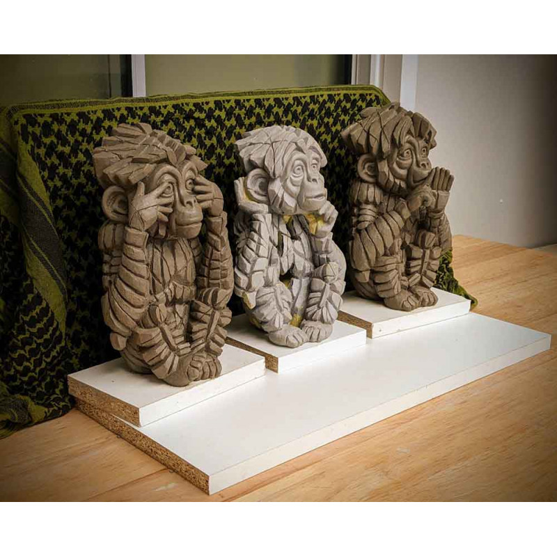 The Three Wise Monkeys Edge sculptures