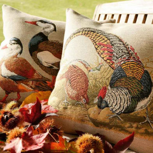 Faisans vénérés - Housse tissée (2 couleurs)