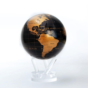 Black and Gold Mova globe