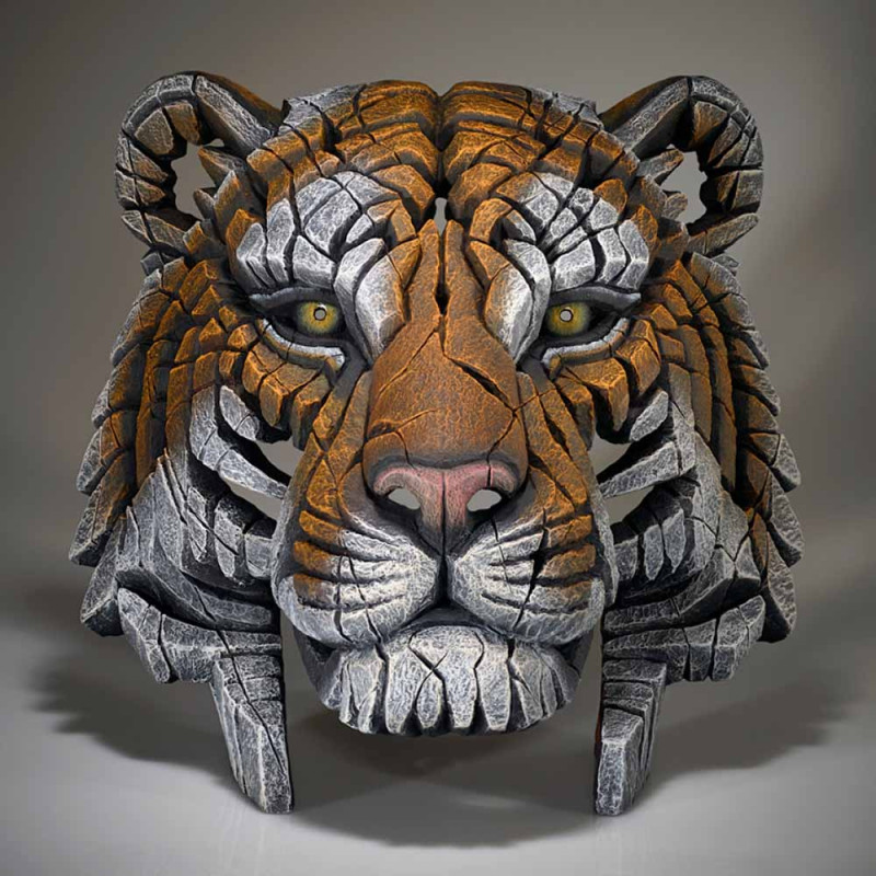Buste de tigre - Sculpture Edge - Face