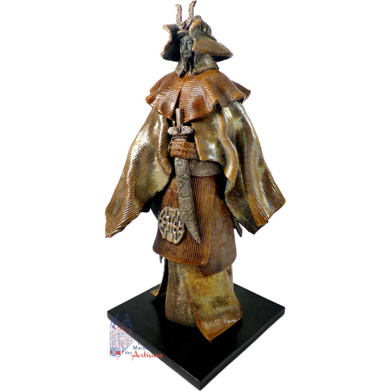Sculpture raku "Samouraï" - Beckrich