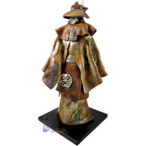 Sculpture raku "Samouraï" - Beckrich