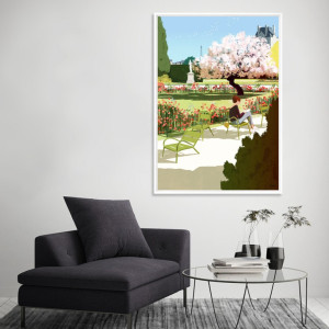Un jardin a Paris - Frame by M. Forichon