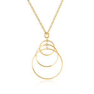 Collier Triple anneaux Or Collier Triple anneaux Or