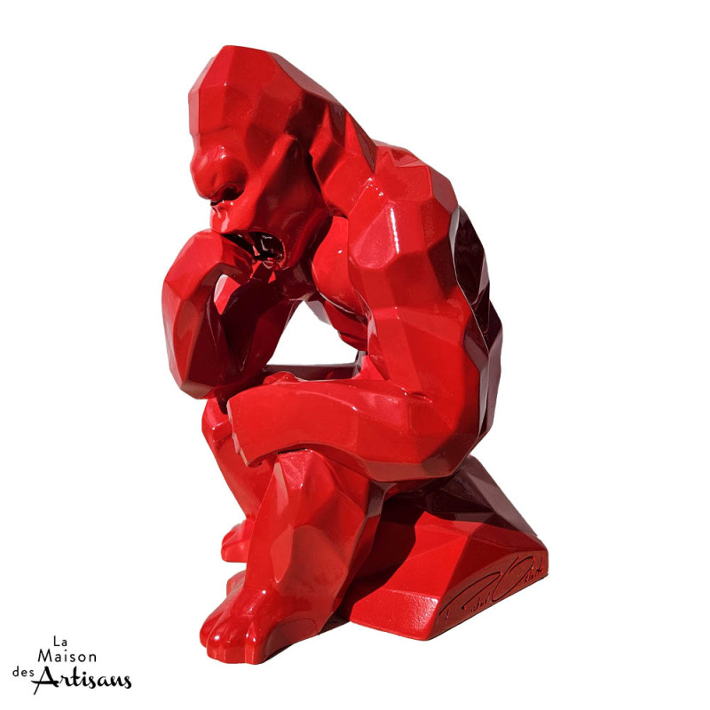 Kong Penseur Orlinski - gauche - Couleur rouge électrique Orlinski