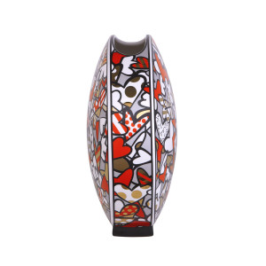 Vase 30 cm Golden All We Need is Love - Romero Britto Vase 30 cm Golden All We Need is Love - Romero Britto
