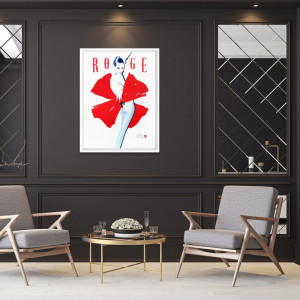 Rouge - Tableau de Hossein Borojeni Rouge - Tableau de Hossein Borojeni