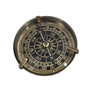 Boussole en laiton époque victorienne