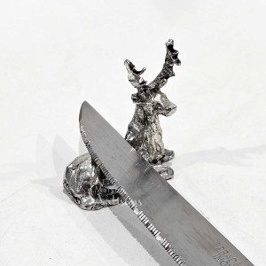 Set of 6 Deer knife rest