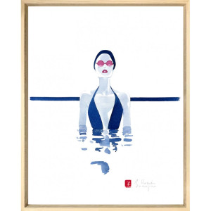 Baigneuse - Tableau de Hossein Borojeni Baigneuse - Tableau de Hossein Borojeni